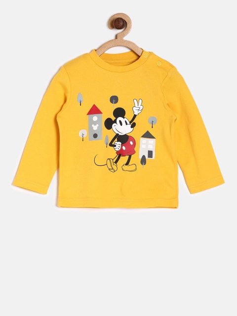 

MINI KLUB Kids Yellow Printed Top