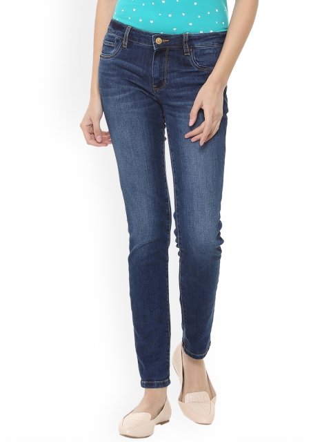 

Allen Solly Women Blue Regular Fit Mid-Rise Clean Look Stretchable Jeans