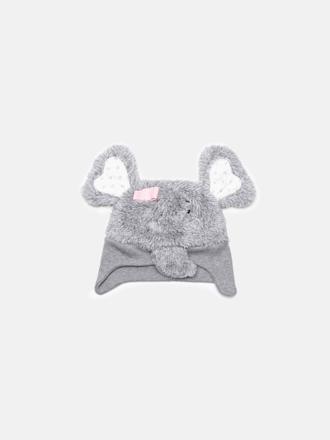 

MINI KLUB Girls Grey Solid Beanie