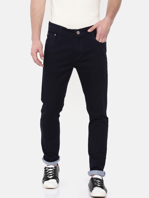 

CINOCCI Men Blue Slim Fit Mid-Rise Clean Look Stretchable Jeans