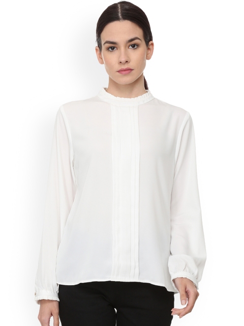 

Van Heusen Woman White Solid Top