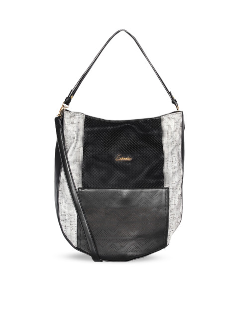 

ESBEDA Black Printed Hobo Bag