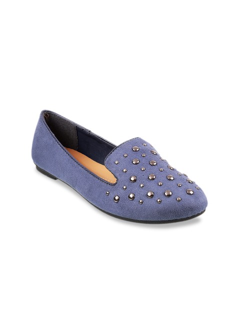 

Mochi Women Blue Solid Ballerinas