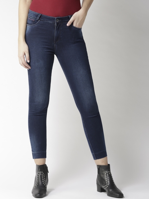 

Xpose Women Blue Skinny Fit High-Rise Clean Look Stretchable Jeans