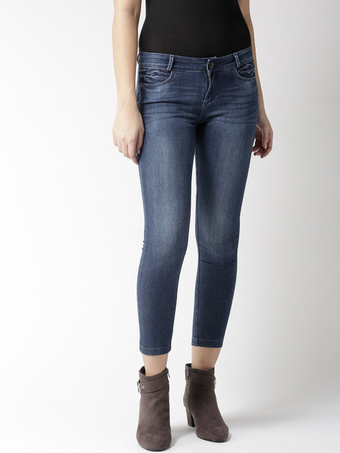 

Xpose Women Blue Slim Fit Mid-Rise Clean Look Stretchable Jeans