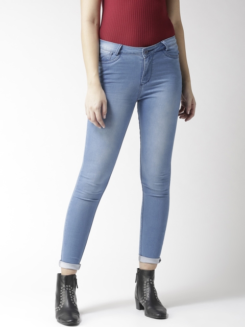 

Xpose Women Blue Skinny Fit High-Rise Clean Look Stretchable Jeans