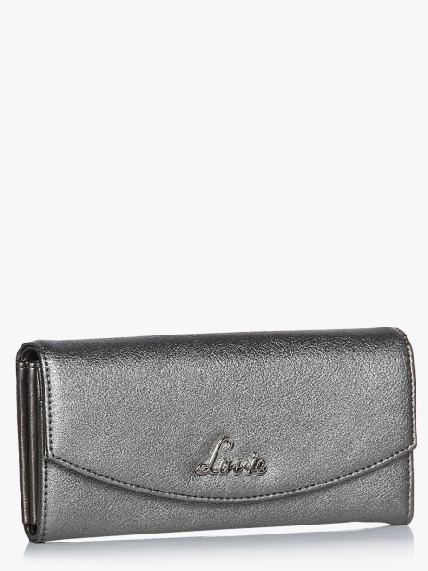 

Lavie Women Silver-Toned Solid Two Fold Wallet