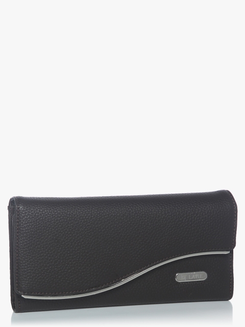 

Lavie Women Black Solid Three Fold Wallet