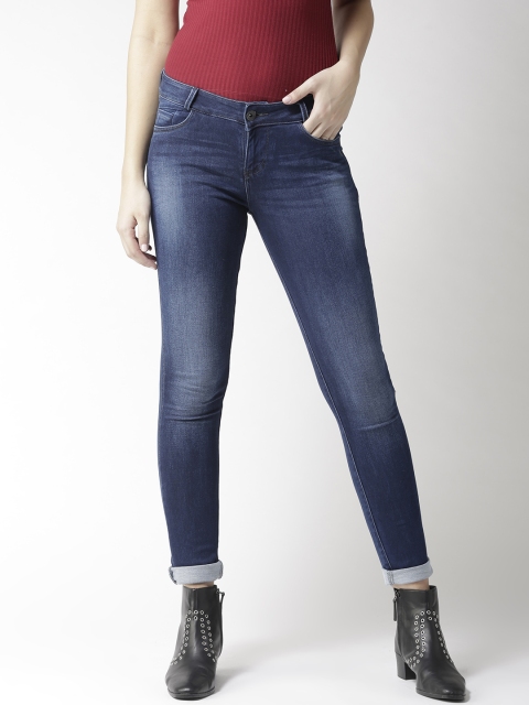 

Xpose Women Blue Slim Fit Mid-Rise Clean Look Stretchable Jeans