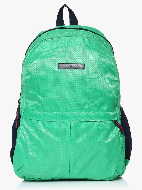 

Tommy Hilfiger Unisex Green Textured Laptop Backpack