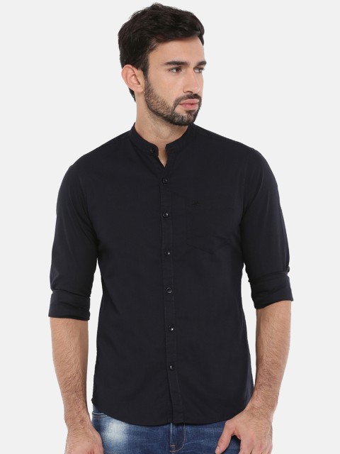 

Chennis Men Navy Blue Slim Fit Solid Casual Shirt