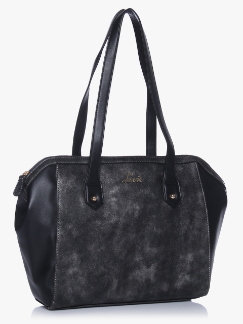 

Lavie Women Charcoal Grey Printed Shoulder Bag