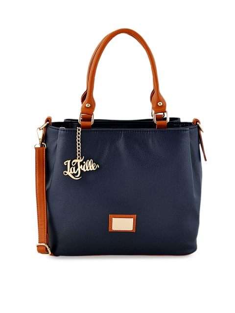 

LaFille Blue Solid Handheld Bag