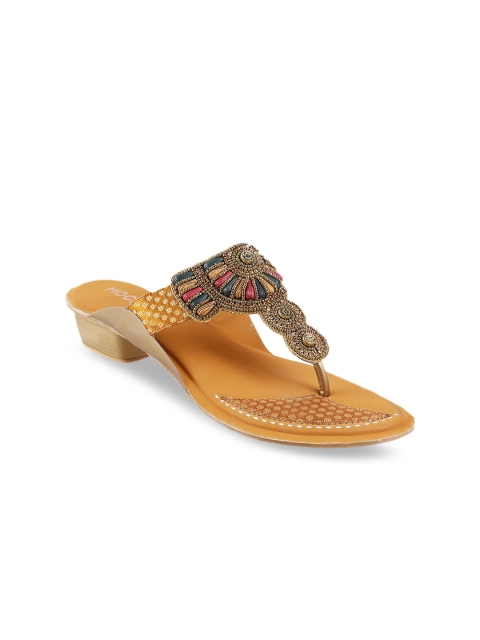 

Mochi Women Brown Woven Design Sandals