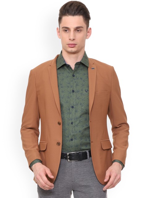 

Solly Sport Men Brown Solid Slim-Fit Single-Breasted Blazer
