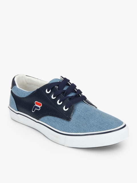

FILA Men Blue Perforated Colourblocked BRITT Sneakers