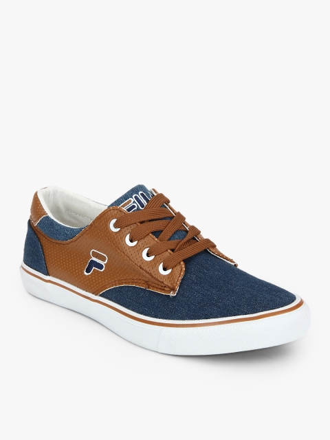 

FILA Men Blue & Brown BRITT Sneakers