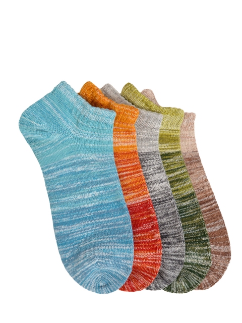 

VINENZIA Men Pack of 5 Ankle Length Socks, Multi