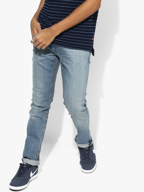 

Levis Men Blue Mid-Rise Clean Look Stretchable Classic Jeans, Na