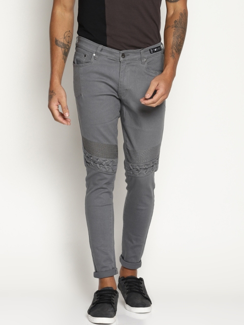 

KULTPRIT Men Grey Skinny Fit Mid-Rise Clean Look Stretchable Jeans