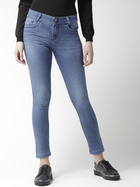 

Xpose Women Blue Slim Fit Mid-Rise Clean Look Stretchable Jeans
