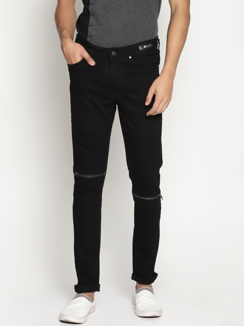 

KULTPRIT Men Black Skinny Fit Mid-Rise Clean Look Stretchable Jeans