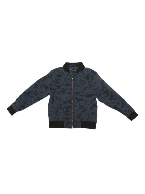 

Allen Solly Junior Boys Grey Printed Bomber