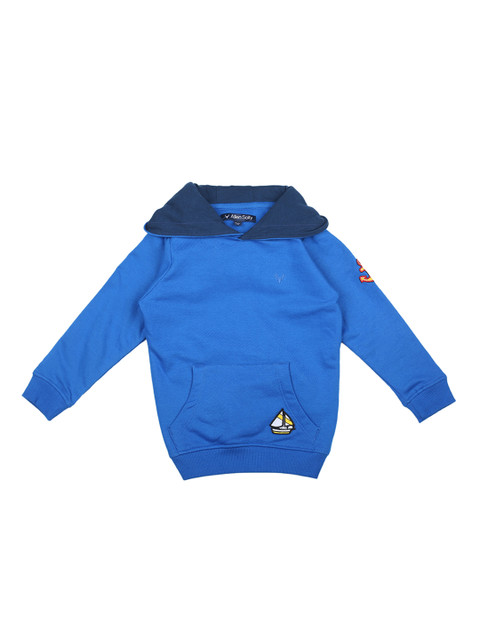 

Allen Solly Junior Boys Blue Solid Hooded Sweatshirt