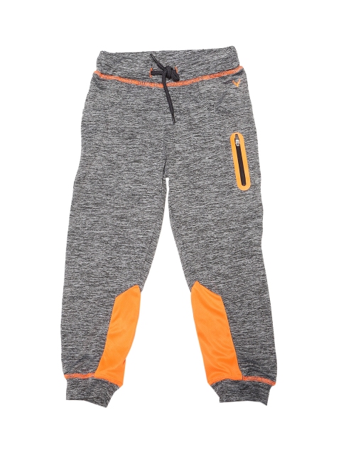 

Allen Solly Junior Boys Grey Self-Design Slim-Fit Joggers