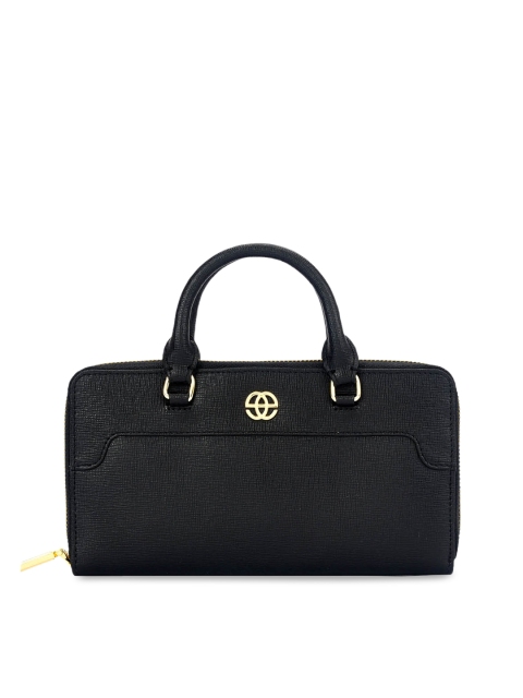 

Eske Women Black Solid Zip Around Wallet