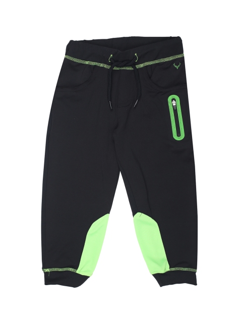 

Allen Solly Junior Boys Black Solid Slim-Fit Joggers