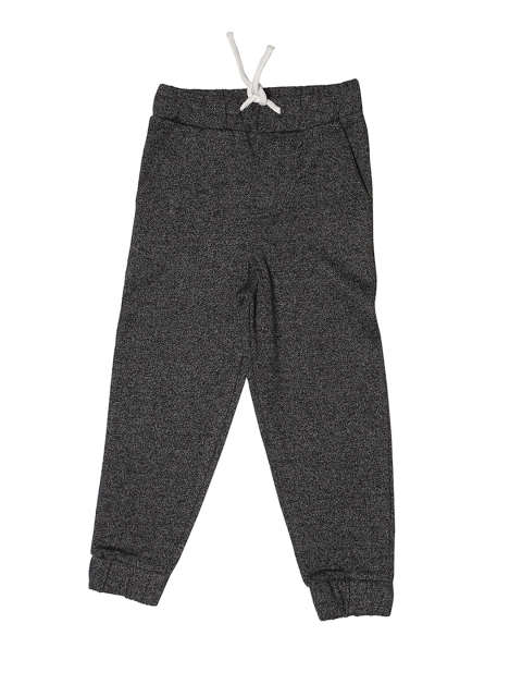 

Allen Solly Junior Boys Black Self-Design Slim-Fit Joggers