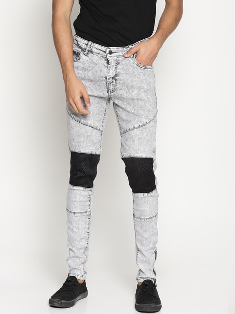 

KULTPRIT Men Grey Skinny Fit Mid-Rise Clean Look Stretchable Jeans