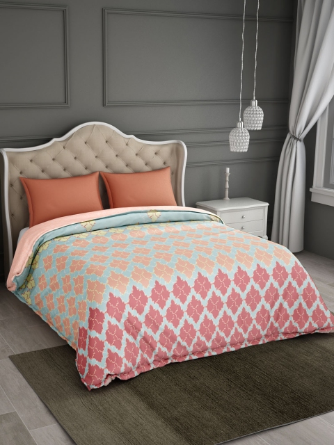 

SPACES Blue Ethnic Motifs AC Room 300 GSM Double Bed Comforter