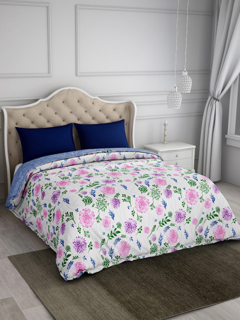 

SPACES White Floral AC Room 150 GSM Double Bed Comforter