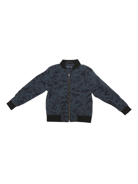 

Allen Solly Junior Boys Grey Printed Bomber