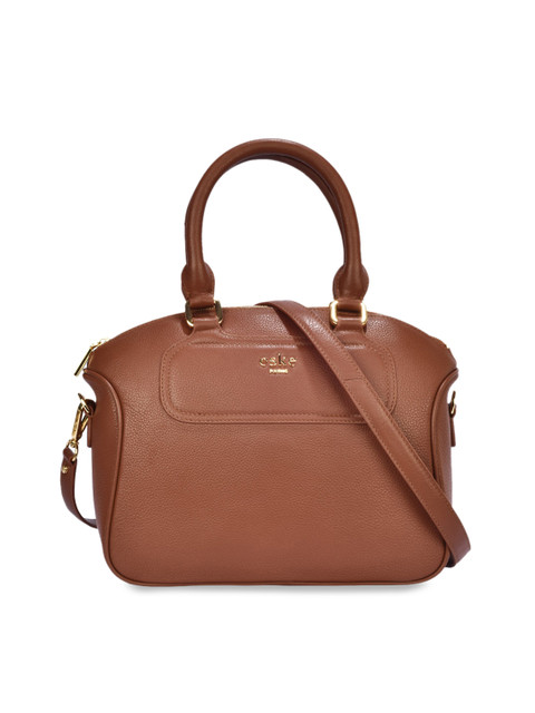 

Eske Brown Solid Leather Handheld Bag