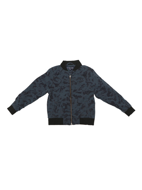 

Allen Solly Junior Boys Grey Printed Bomber