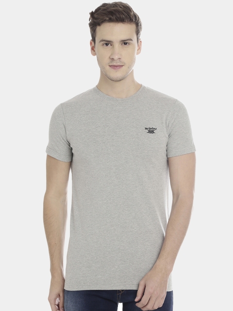 

Bar Harbour Men Grey Solid Round Neck T-shirt