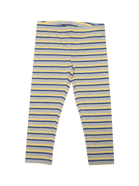 

Allen Solly Junior Girls Multicoloured Striped Ankle-Length Leggings, Multi