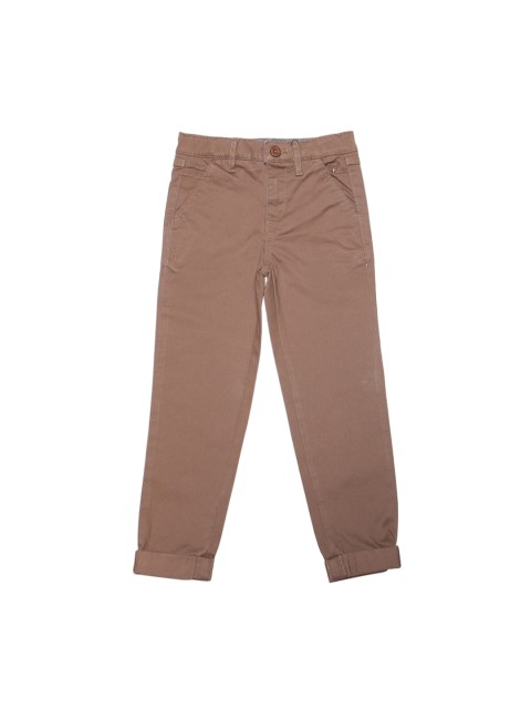 

Allen Solly Junior Boys Brown Regular Fit Solid Regular Trousers