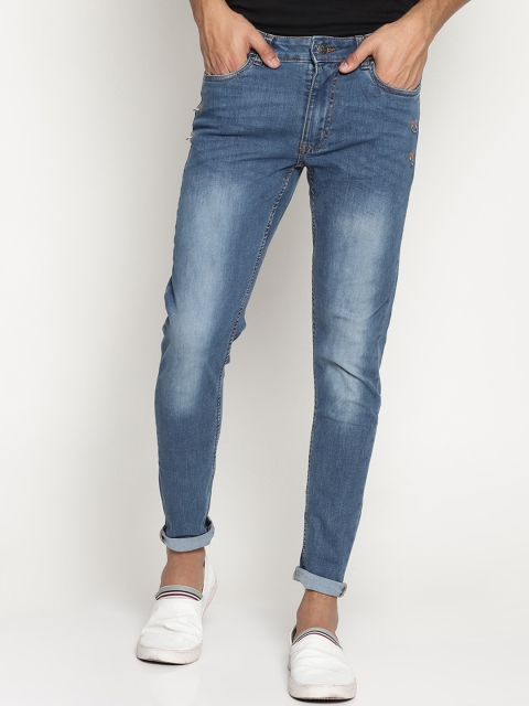 

KULTPRIT Men Blue Skinny Fit Mid-Rise Clean Look Stretchable Jeans