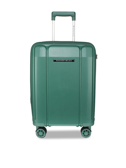 

Nasher Miles Green Textured Tokyo Hard-Sided Cabin Trolley Bag