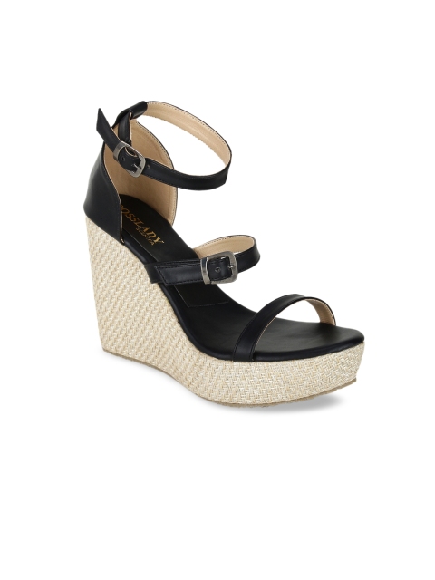 

SCENTRA Women Black Solid Sandals