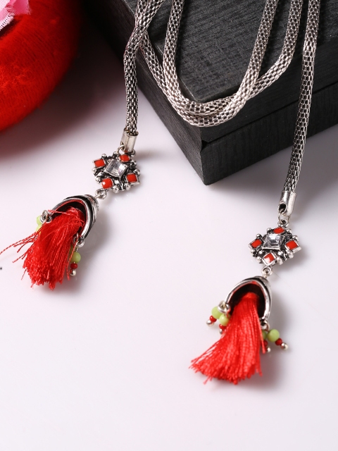 

Studio Voylla Silver-Toned Alloy Silver-Plated Necklace