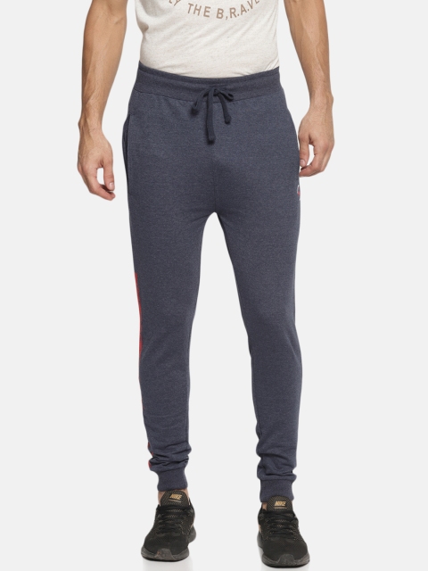 

Masculino Latino Men Blue Solid Slim-Fit Joggers