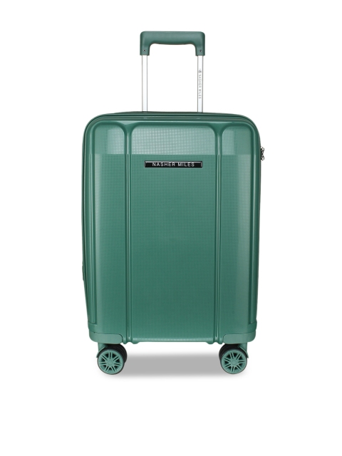 

Nasher Miles Green Textured Tokyo Hard-Sided Medium Trolley Bag