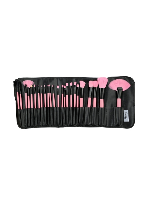 

Foolzy Professional Makeup Brushes with Travel Case - Set of 24 BR-5B - Pink