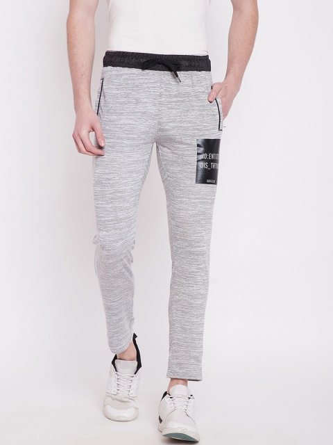 

Duke Men Grey Melange Solid Slim-Fit Trackpants