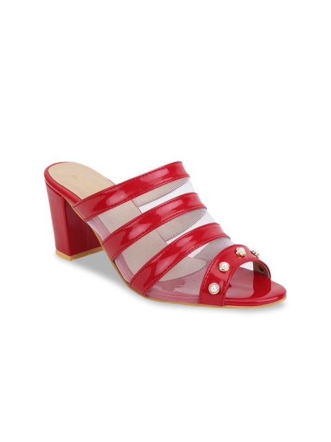 

SCENTRA Women Red Solid Peep Toes